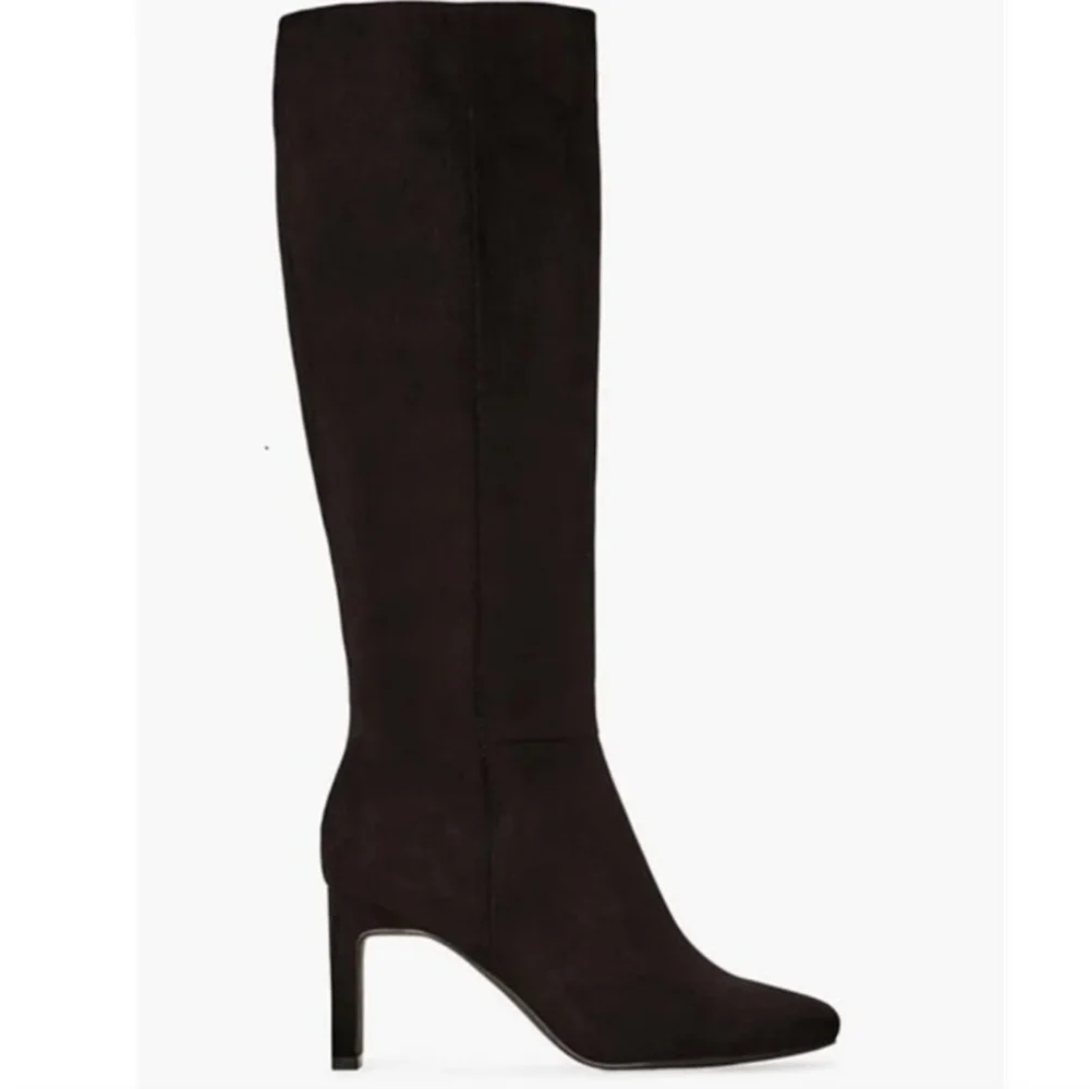 NWOB JustFab Evelyn Heeled Boot (Size 9.5)  Mid-Calf Faux Suede Boot - Picture 3 of 12